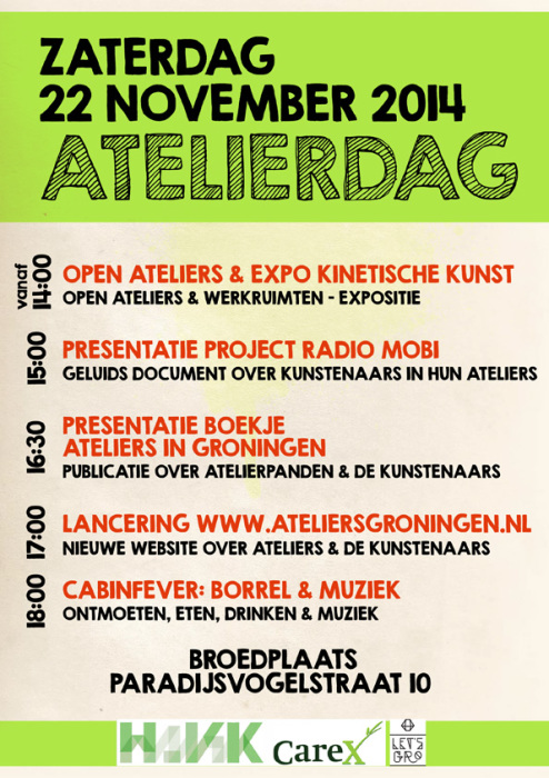 Lancering website www.ateliersgroningen.nl op Let's Gro Festival